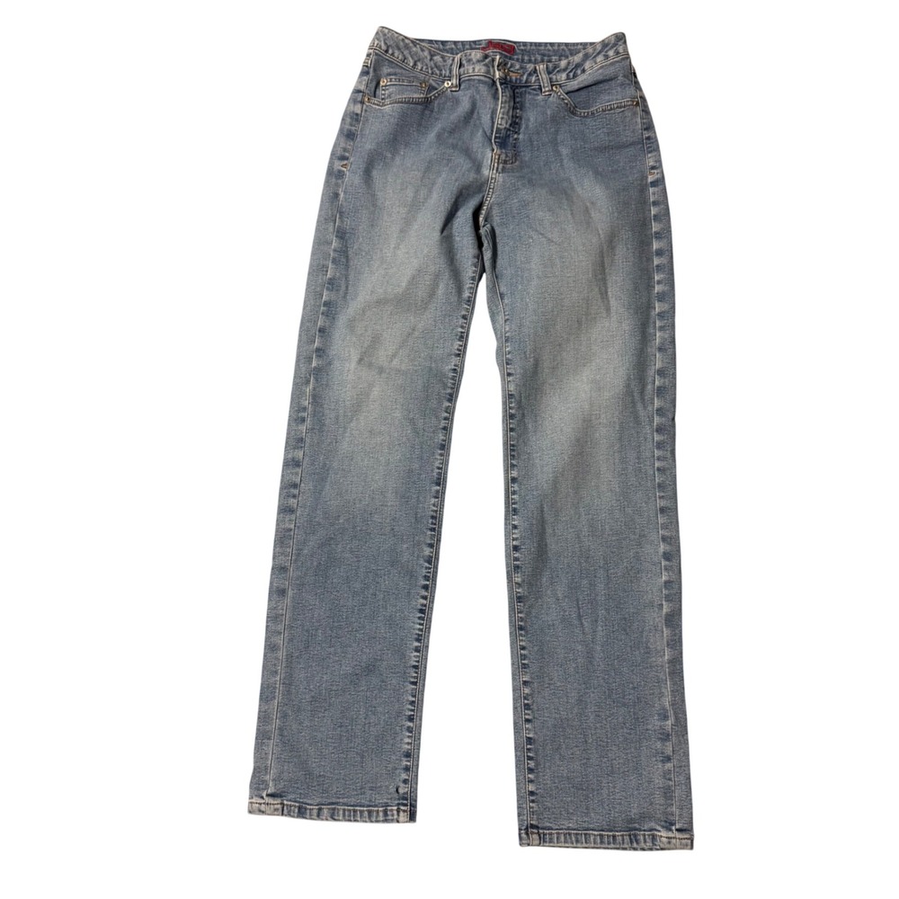 Jag Jeans Women's Light Wash Straight Leg Stretch Denim Jeans Size 12 vintage